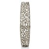 47″H Rough Silver XXL Twigs Barrel Floor Vase