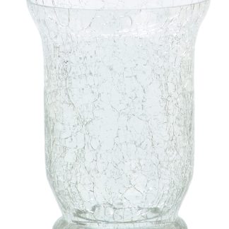 Hurricane Vase Clear Glass 6 Inches